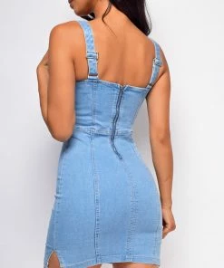 Emprada Dresses Theo Blue Denim Dress 5 Emprada Dresses Theo Blue Denim Dress