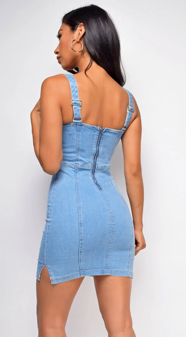 Emprada Dresses Theo Blue Denim Dress 3 Emprada Dresses Theo Blue Denim Dress