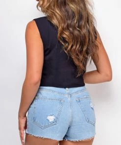 Emprada Memphis Black Graphic Top