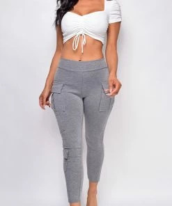 Emprada Merit Grey Pocket Leggings