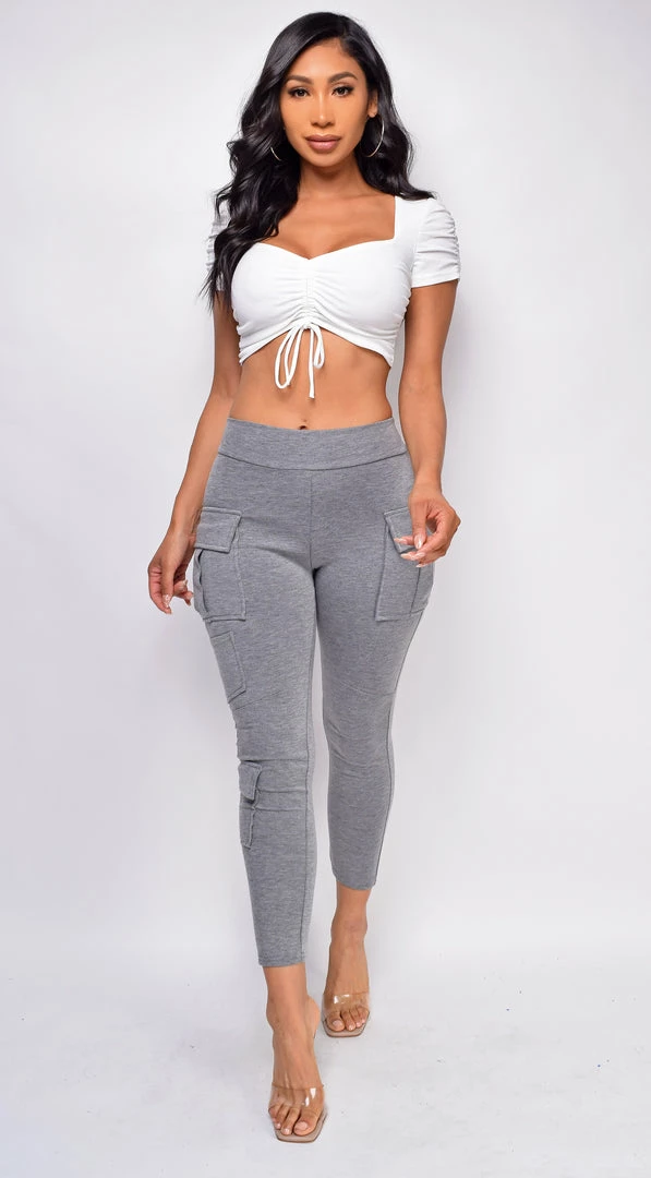 Emprada Merit Grey Pocket Leggings 2 Emprada Merit Grey Pocket Leggings