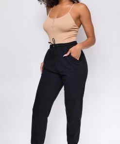 Emprada Take It Easy Black Joggers