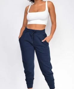 Emprada Loungewear Leisure Navy Blue Joggers