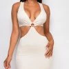 Emprada Dresses Ania Nude Cut Out Ring Dress