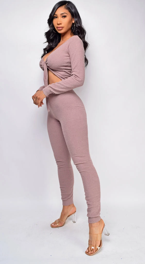 Emprada Freyja Beige Fuzzy High Waist Jogger Lounge Set Sale Dresses 3 Emprada Freyja Beige Fuzzy High Waist Jogger Lounge Set Sale Dresses