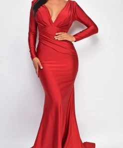 Emprada Samantha Red Gown