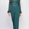 Emprada Jumpsuits & Rompers Skye Green Lace Jumpsuit