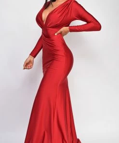 Emprada Samantha Red Gown