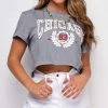 Emprada Chicago Grey Graphic Tee Tops