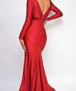 Emprada Samantha Red Gown 5 Emprada Samantha Red Gown