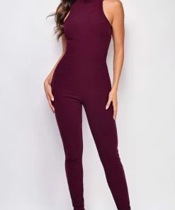 Emprada Severine Burgundy Red Jumpsuit Jumpsuits & Rompers