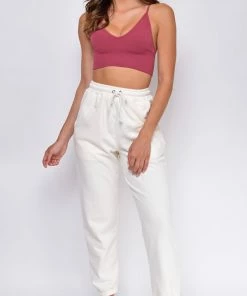 Emprada Loungewear Luca Maroon Red Seamless Ribbed Spaghetti Strap Brami 8 Emprada Loungewear Luca Maroon Red Seamless Ribbed Spaghetti Strap Brami