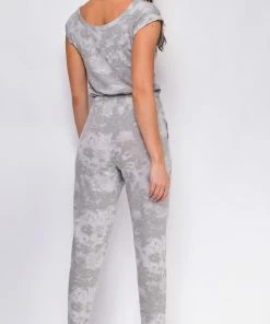 Emprada Loungewear Lilly Grey Tie-Dye Jumpsuit