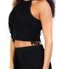 Ronny Kobo Reba Fringe Crop Top Tops