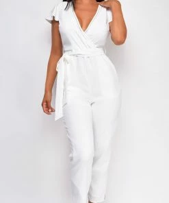 Emprada Avoca White Jumpsuit Jumpsuits & Rompers