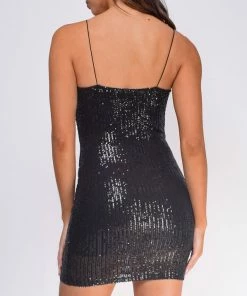 Emprada Monica Black Sequin Dress And Jacket Set Dresses 5 Emprada Monica Black Sequin Dress And Jacket Set Dresses