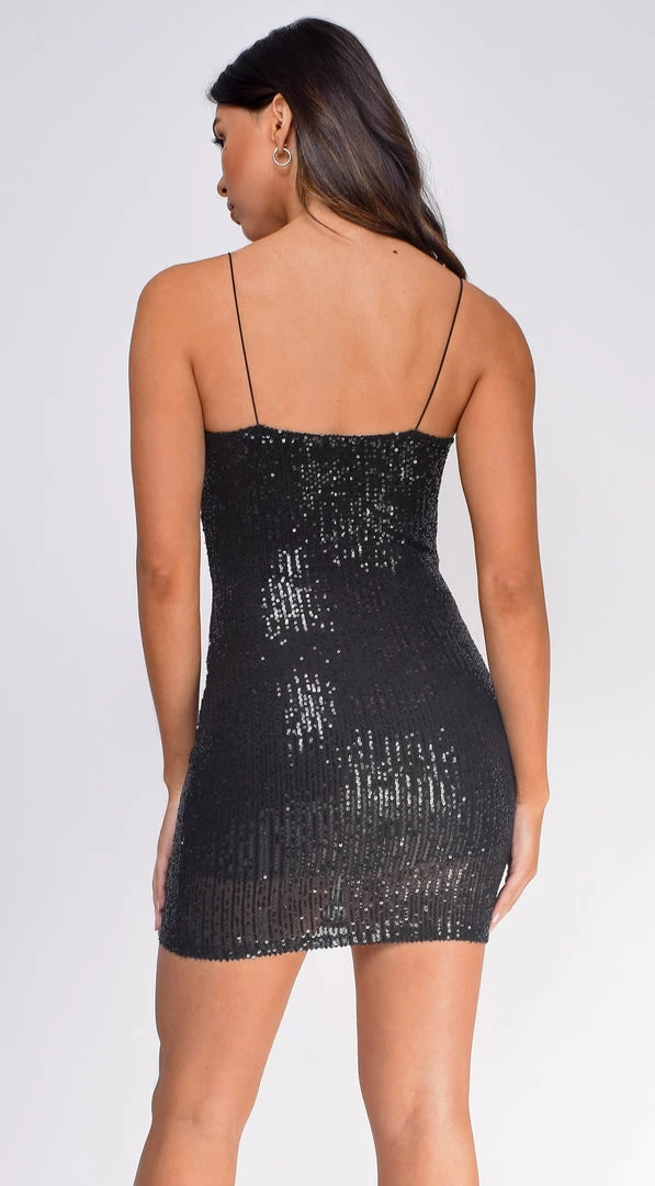 Emprada Monica Black Sequin Dress And Jacket Set Dresses 3 Emprada Monica Black Sequin Dress And Jacket Set Dresses