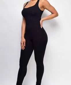 Emprada Jensen Black Scoop Neck Jumpsuit 5 Emprada Jensen Black Scoop Neck Jumpsuit