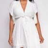 Emprada Moana White Mini Dress Dresses