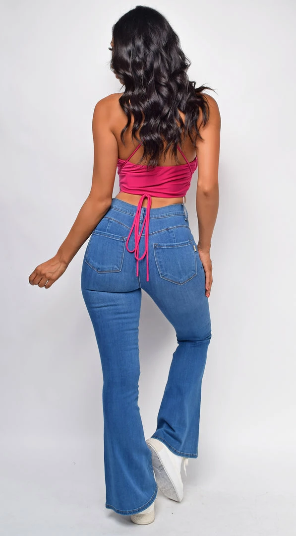 Emprada Tops Galia Fuchsia Pink Halter Top 2 Emprada Tops Galia Fuchsia Pink Halter Top