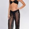 Emprada Long Island Black Mesh Lace Cover Up Pants