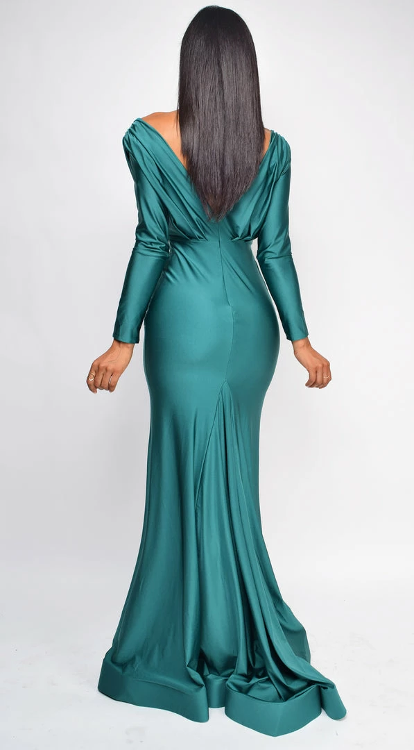 Emprada Samantha Emerald Green Gown 2 Emprada Samantha Emerald Green Gown