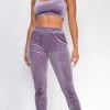 Emprada Bentlee Lavender Purple Velvet Tank Pant Set Velvet Dresses