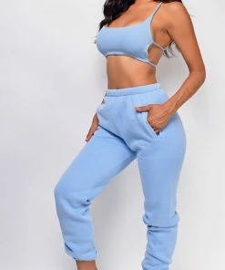 Emprada Loungewear Erica Blue Jogger & Top Set