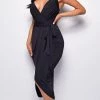 Emprada Praia Black Wrap Dress Dresses