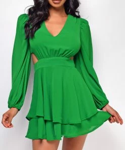 Emprada Linz Green Cut Out Sides Romper