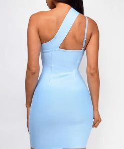 Emprada Dresses Faye Blue Bandage Dress