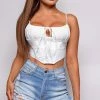 Emprada Tops Kos White Corset Top