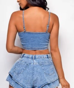 Emprada Sets Eva Blue Denim Flare Set 5 Emprada Sets Eva Blue Denim Flare Set