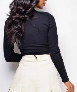 Emprada Meara Cream Beige Corduroy Pleated Skirt