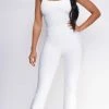 Emprada Laramie White Bandage Jumpsuit