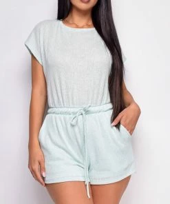 Emprada Loungewear Brighter Days Mint Green Lounge Romper