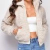 Emprada Outerwear Shiloh Cream Beige Teddy Jacket