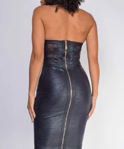 Emprada Tamila Black Bandage Dress Dresses