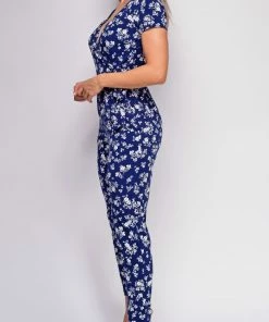 Emprada Konrad Blue Floral Print Jumpsuit Jumpsuits & Rompers 5 Emprada Konrad Blue Floral Print Jumpsuit Jumpsuits & Rompers