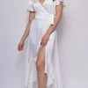 Emprada Loretta White Short Sleeves Maxi Dress Dresses