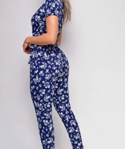 Emprada Konrad Blue Floral Print Jumpsuit Jumpsuits & Rompers
