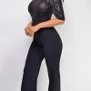 Emprada Irina Black Sequin Jumpsuit