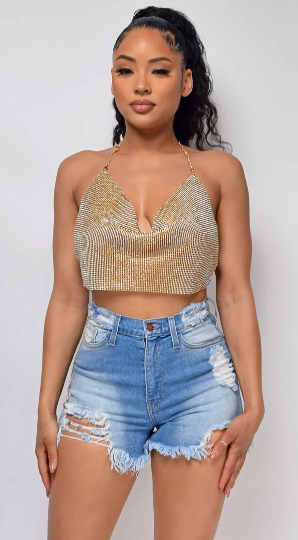 Emprada Tops Lumina Gold Chain Top 1 Emprada Tops Lumina Gold Chain Top