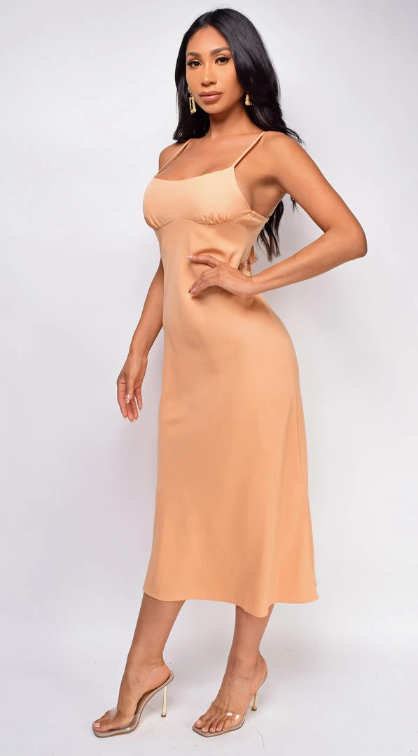 Emprada Selena Dusty Orange Midi Dress Dresses 1 Emprada Selena Dusty Orange Midi Dress Dresses
