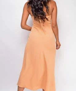 Emprada Selena Dusty Orange Midi Dress Dresses 7 Emprada Selena Dusty Orange Midi Dress Dresses