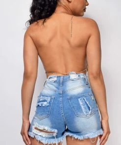 Emprada Tops Lumina Gold Chain Top