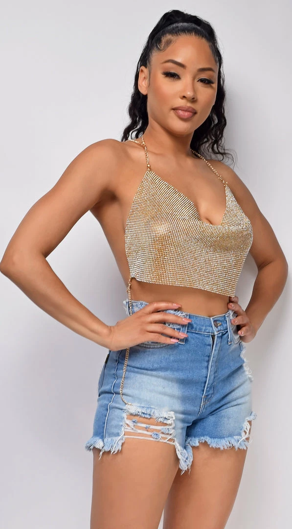 Emprada Tops Lumina Gold Chain Top 3 Emprada Tops Lumina Gold Chain Top