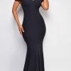 Emprada Hazel Black Off Shoulder Gown