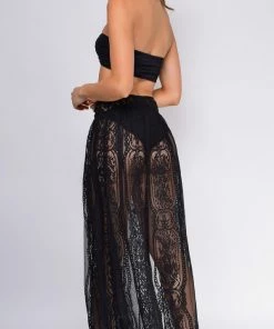 Emprada Mykonos Black Premium Lace Sarong Cover Up Skirt Dress Little Black Dresses 7 Emprada Mykonos Black Premium Lace Sarong Cover Up Skirt Dress Little Black Dresses