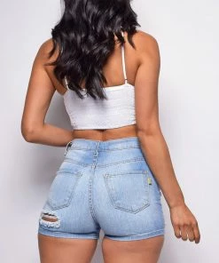 Emprada What It Takes White Crochet Lace Crop Top Tops